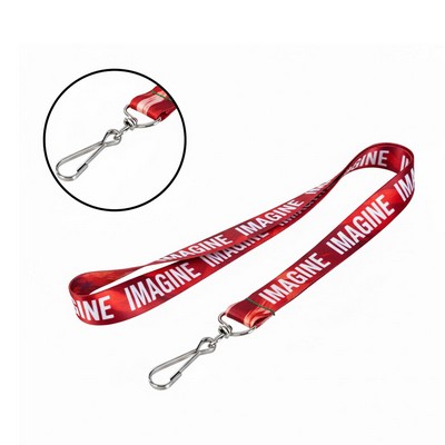 Premium Satin 3/4" Full-Color Custom Lanyard